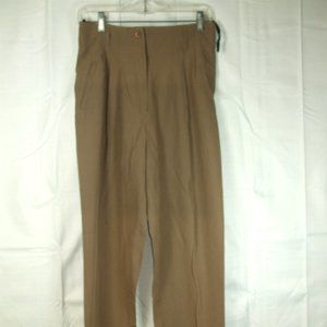 A.B.S. California High Waist Brown Pleated Women's Dress Pants Size Small